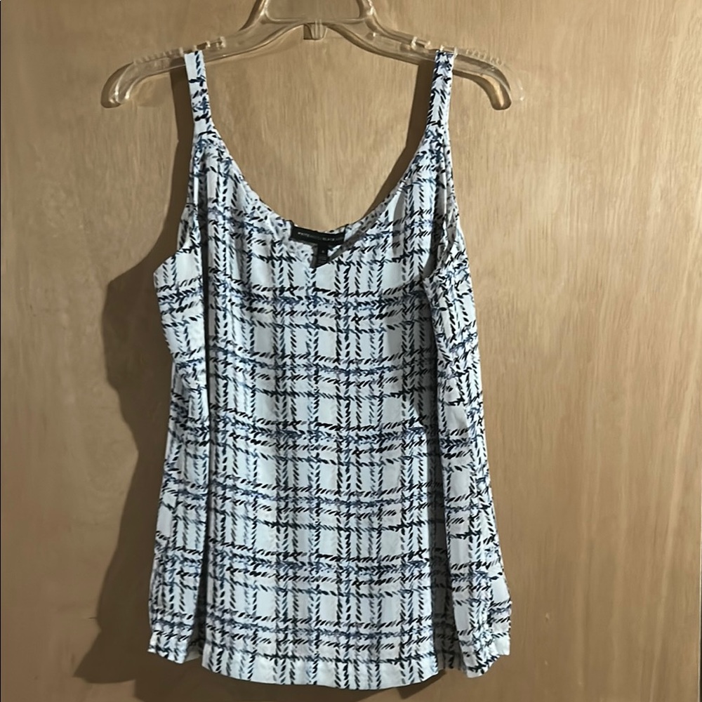 White House Black Market Reversible Patterned Blouse
